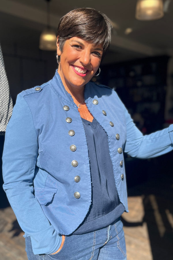 Florence Military Blue Jacket