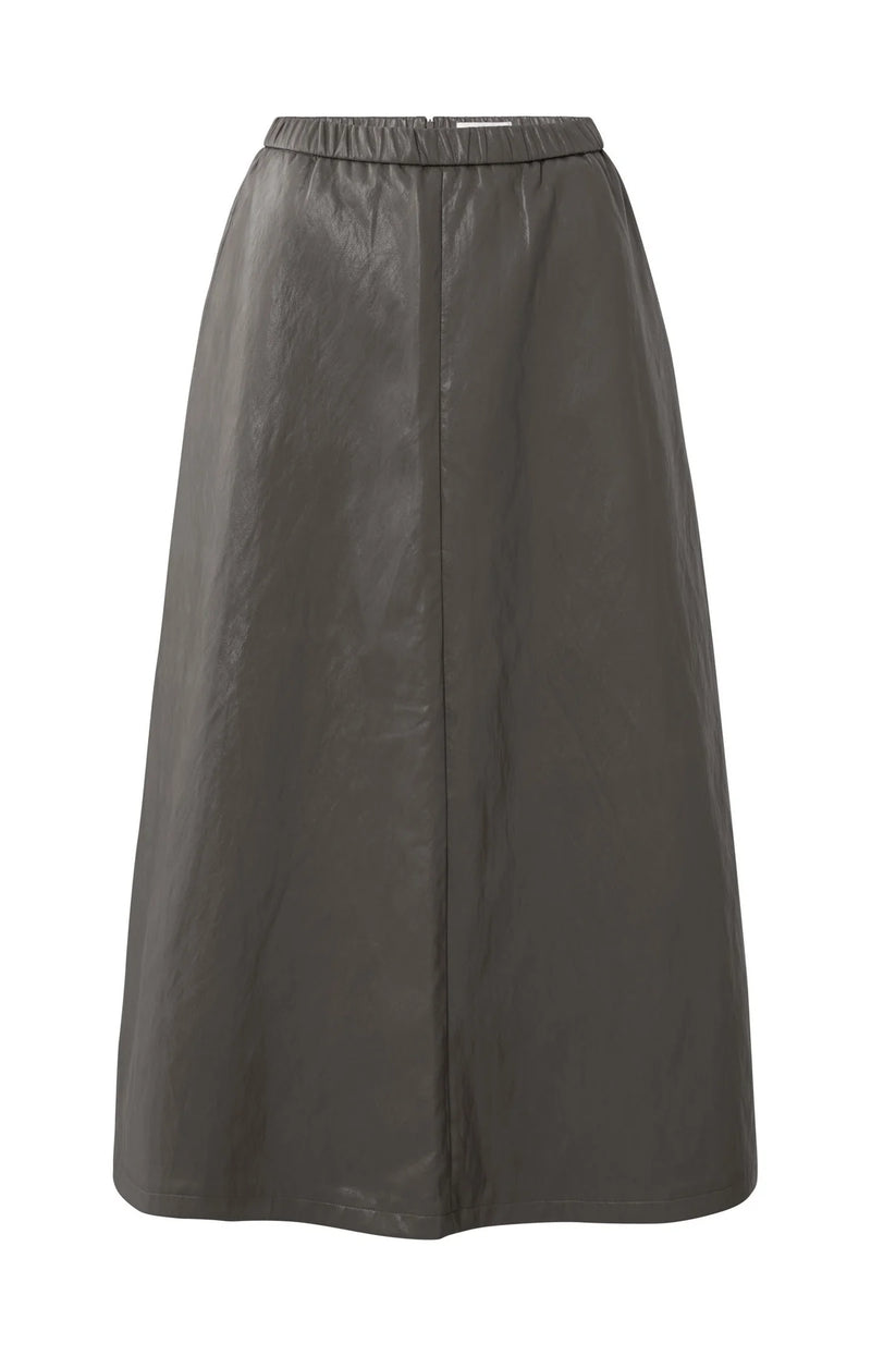 Abbie Faux Leather Skirt