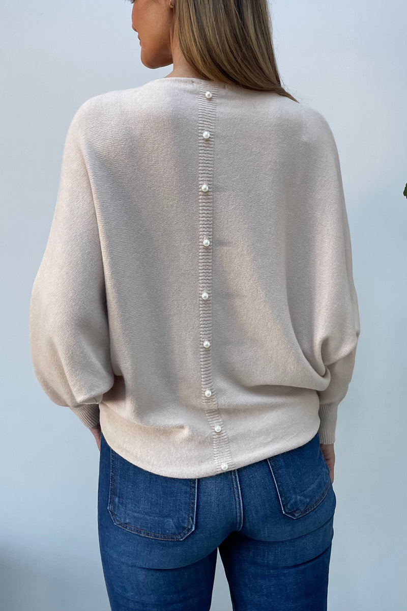 Pearl Back Sweater