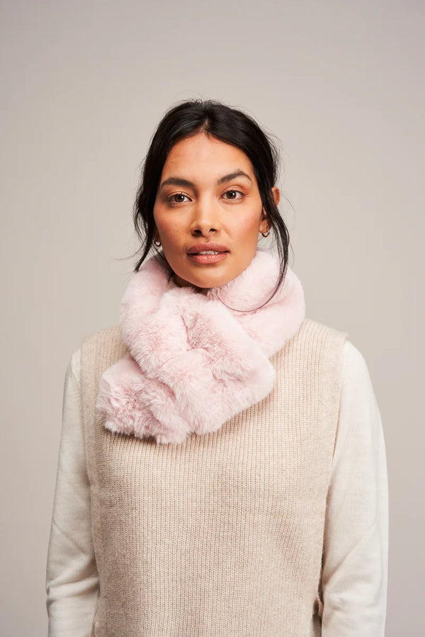 Faux Fur Ruffle Scarf