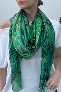 Silk Emerald Scarf