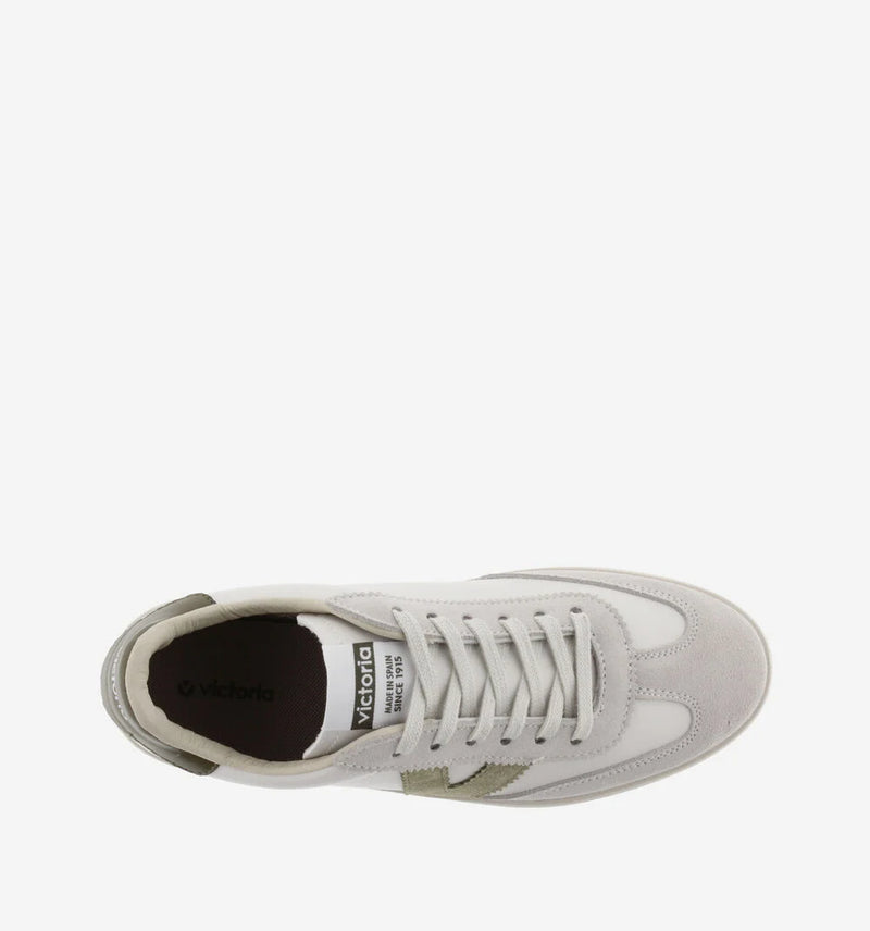 Berlin Leather Trainers Khaki