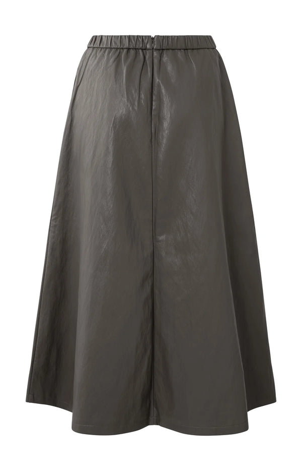 Abbie Faux Leather Skirt
