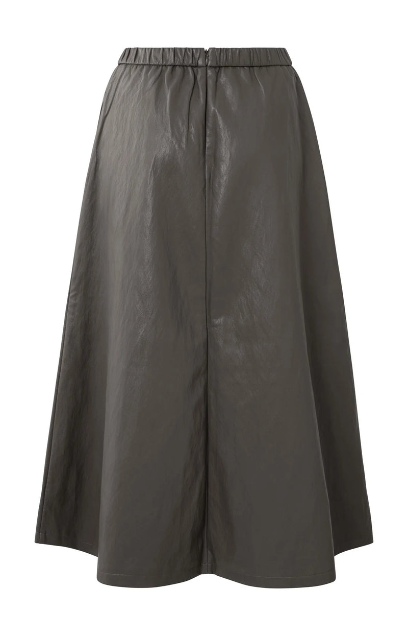 Abbie Faux Leather Skirt