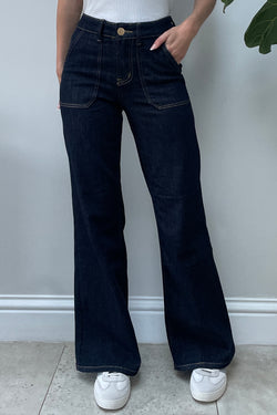 Ginny Indigo Denim Flares