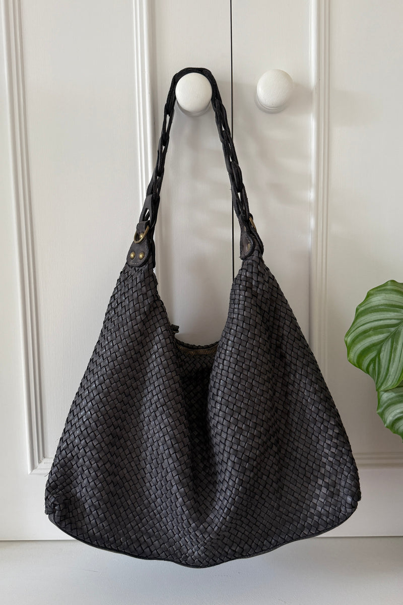Woven Leather Bag