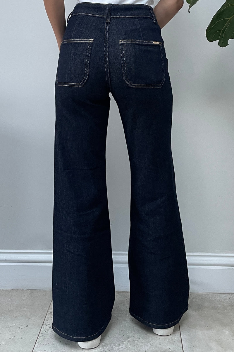 Ginny Indigo Denim Flares