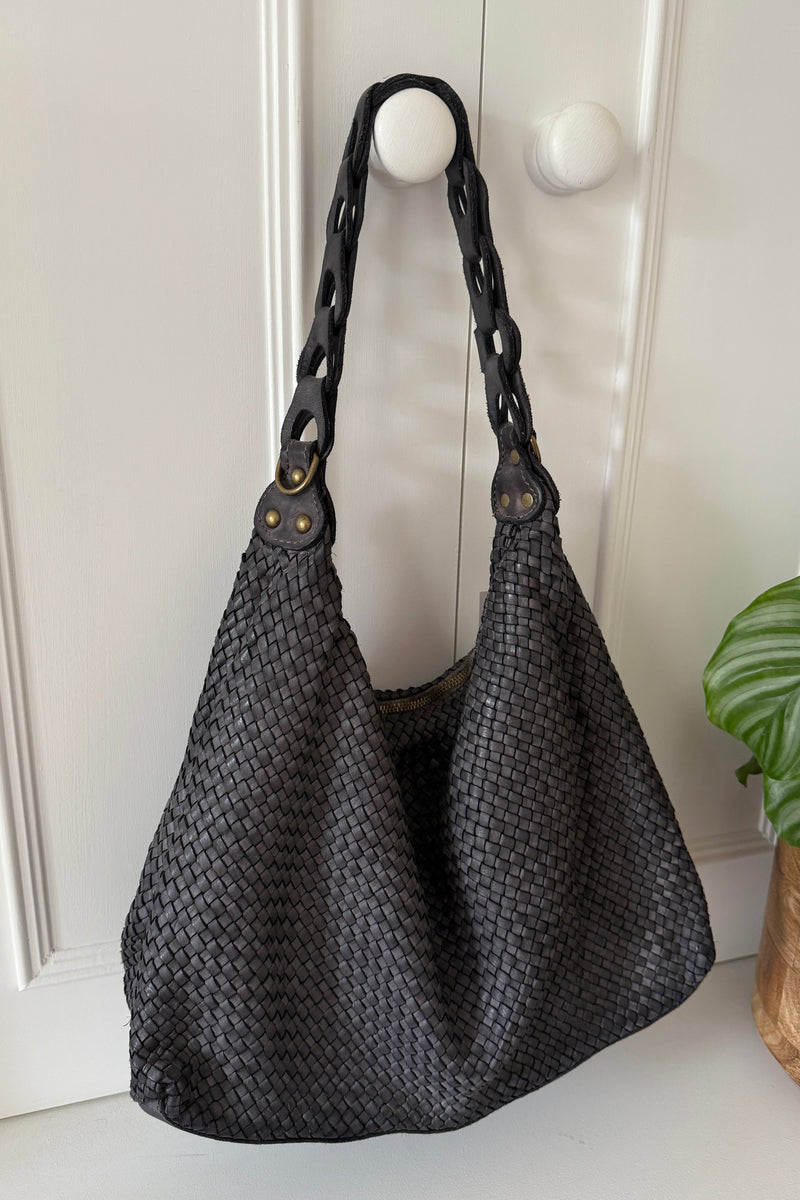 Woven Leather Bag