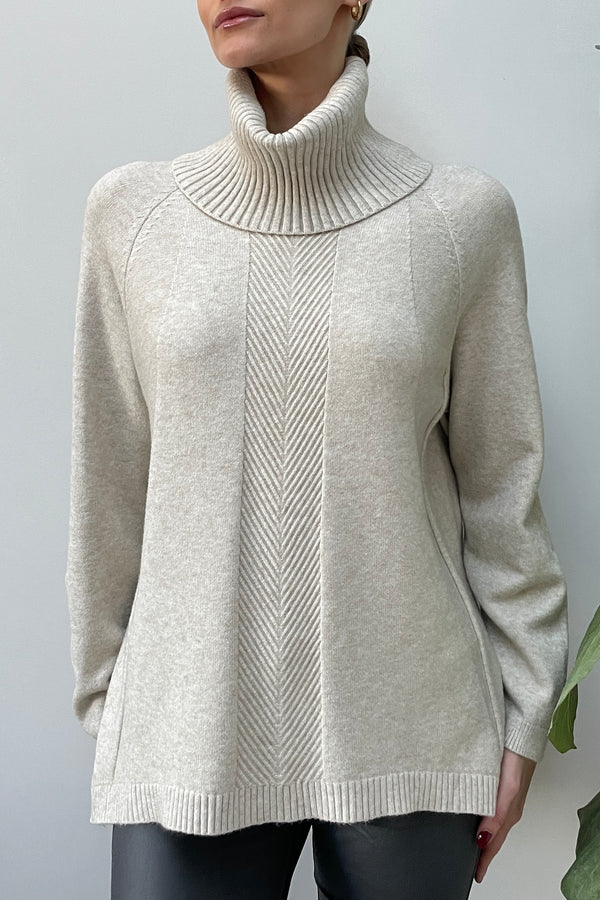 Nell Textured Roll Neck