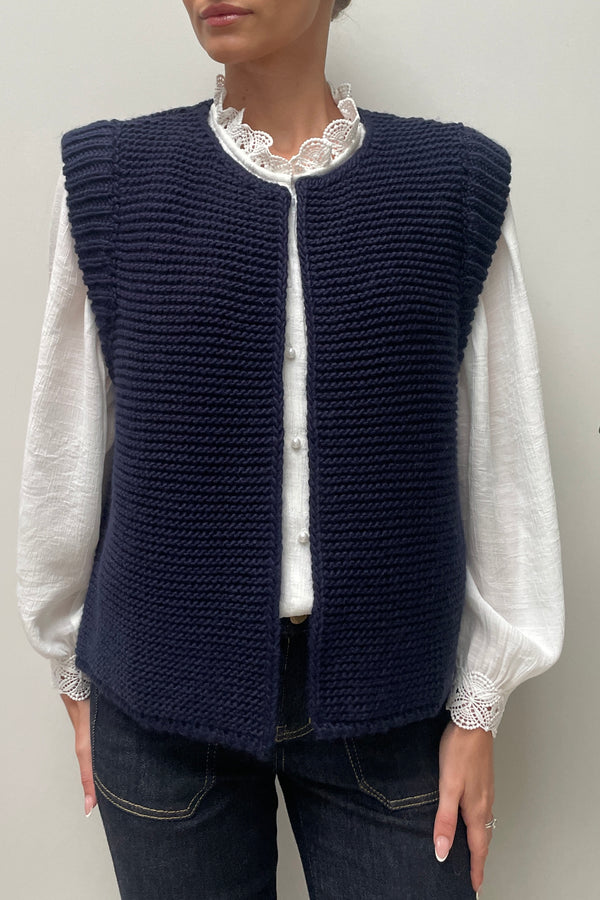 Wren Knit Gilet Navy