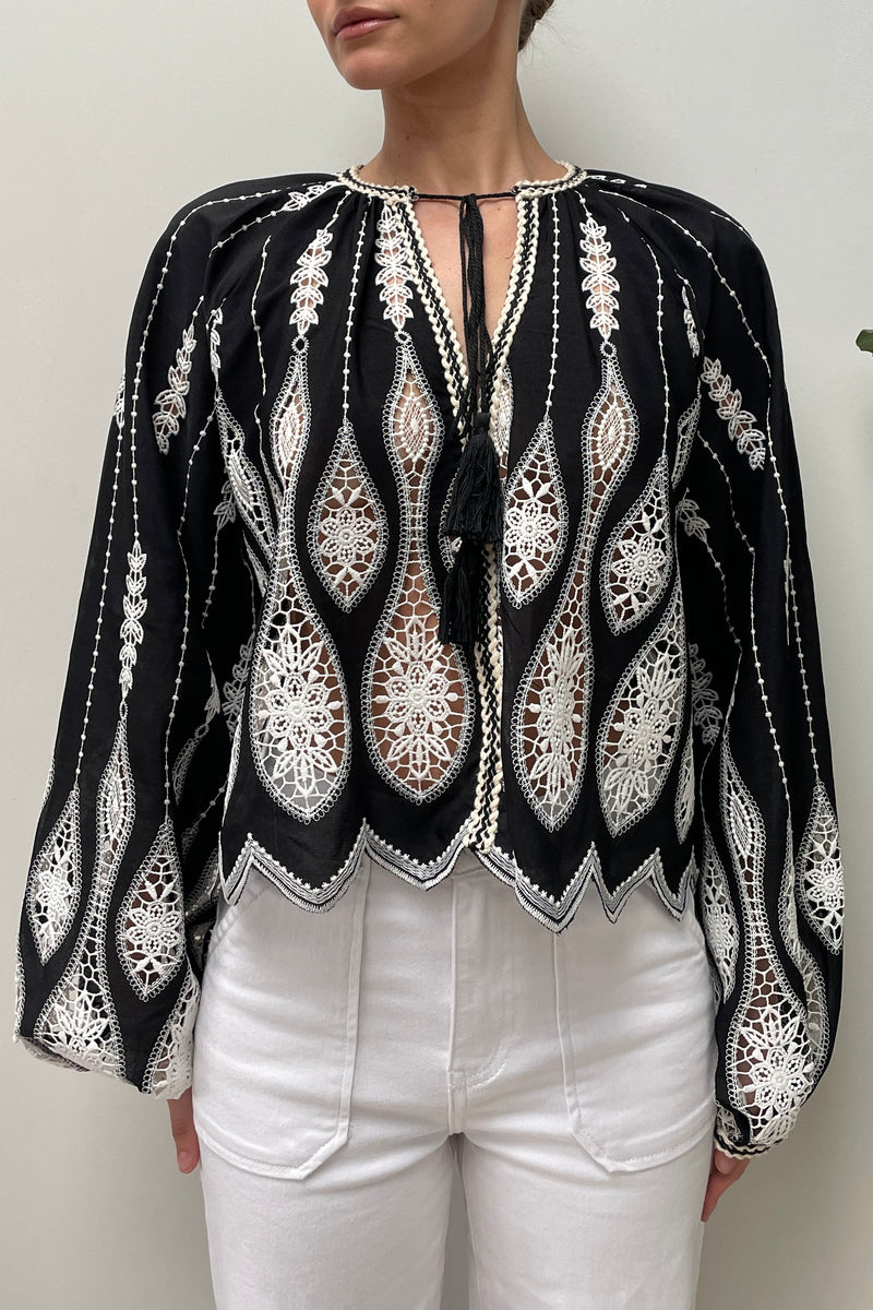 Ezra Embroidered Blouse