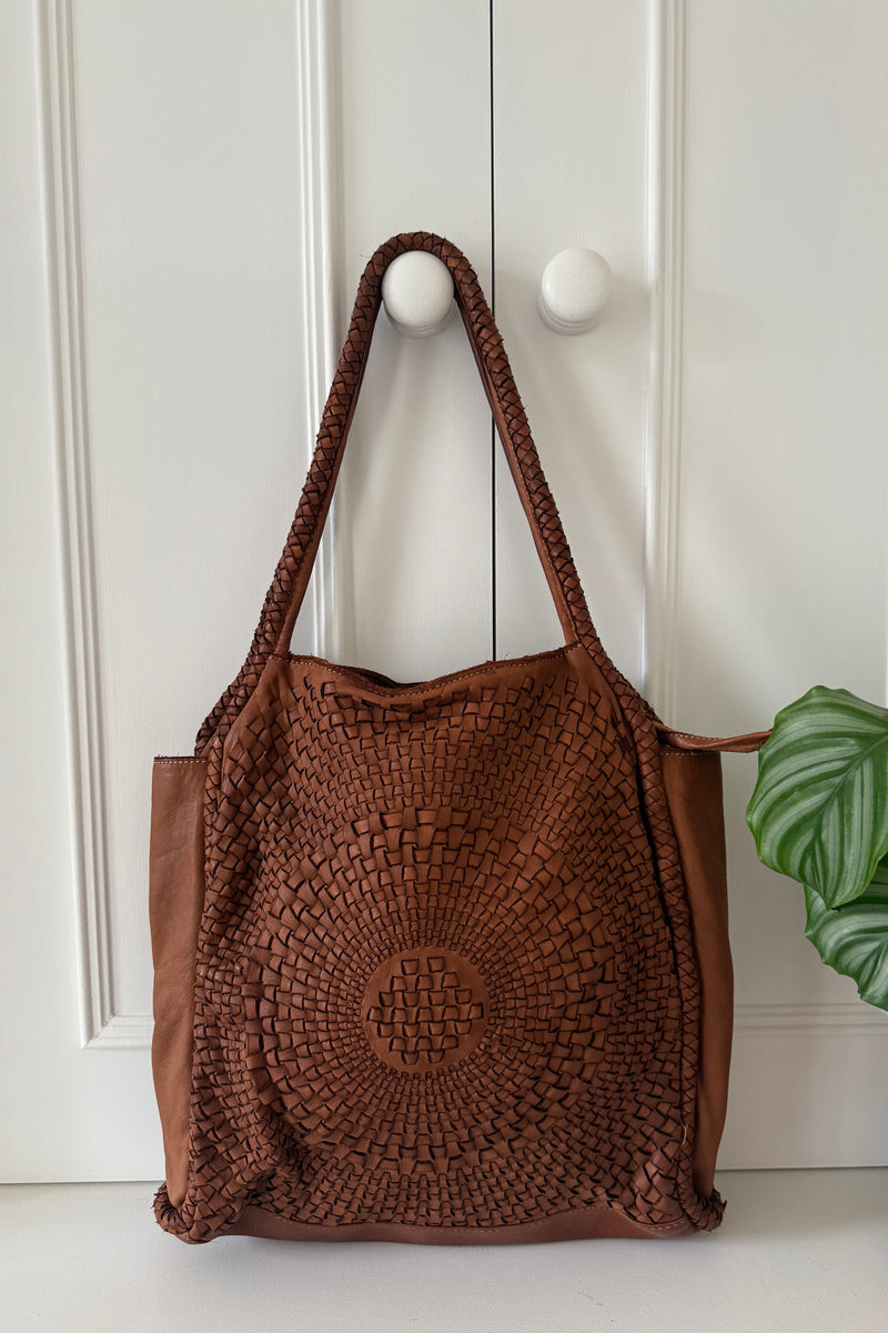 Woven Leather Bag
