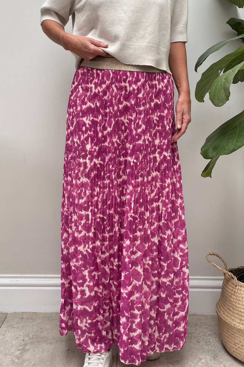 Betsy Abstract Print Skirt