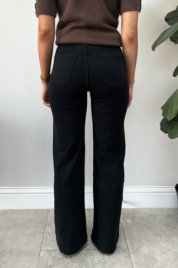 Pascal Button Jeans Black