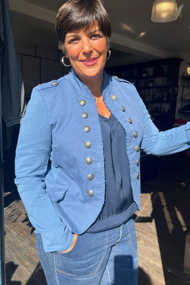 Florence Military Blue Jacket