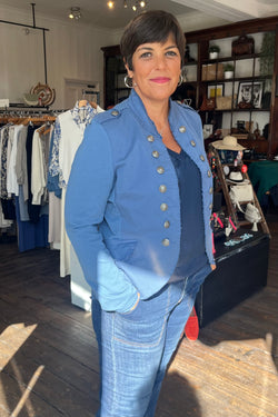 Florence Military Blue Jacket