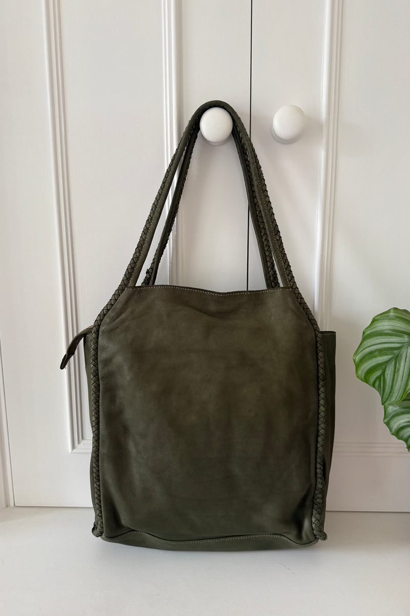 Woven Leather Bag