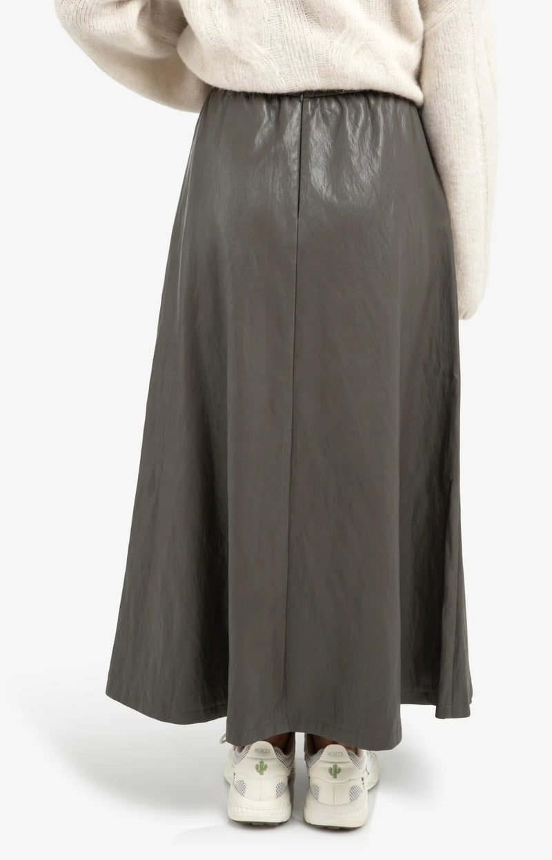 Abbie Faux Leather Skirt