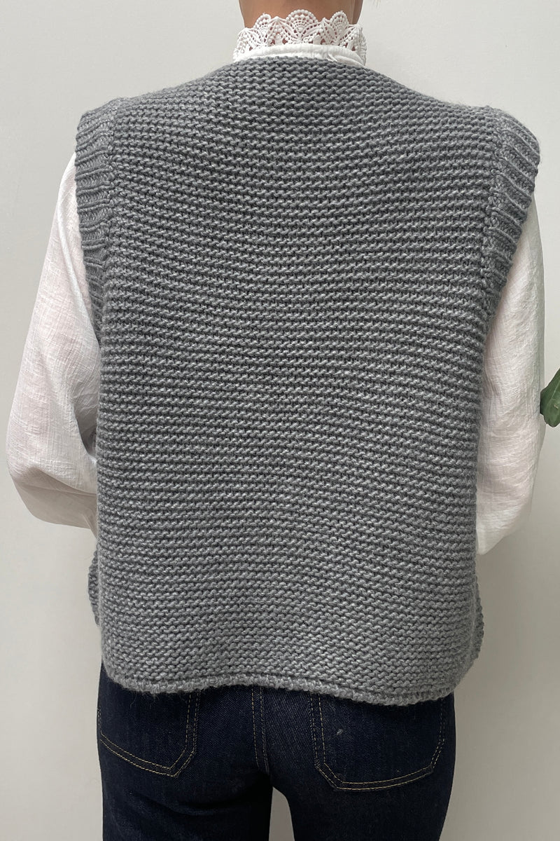 Wren Knit Gilet Cloud