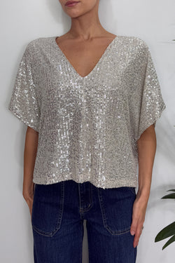 Cruz Sequin Top