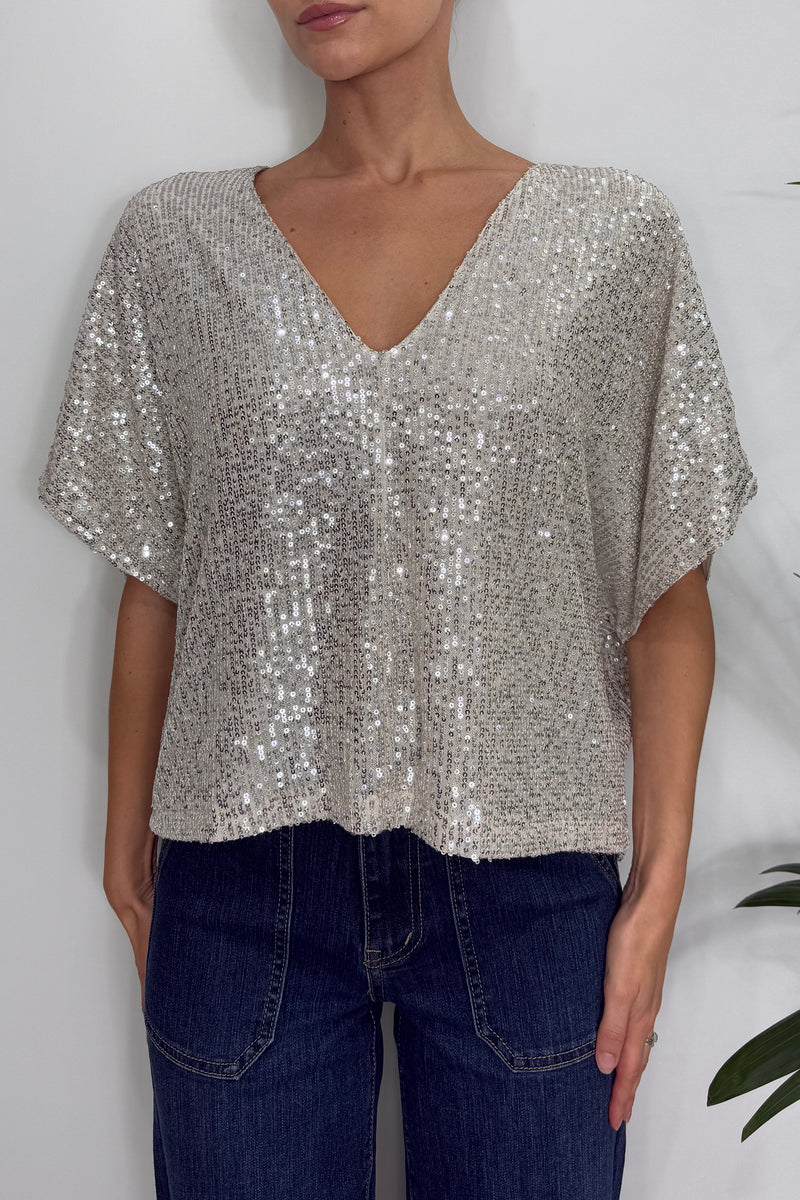 Cruz Sequin Top