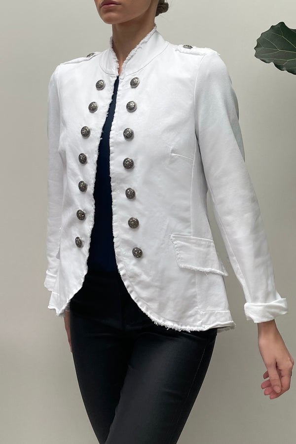 Florence Military Jacket White