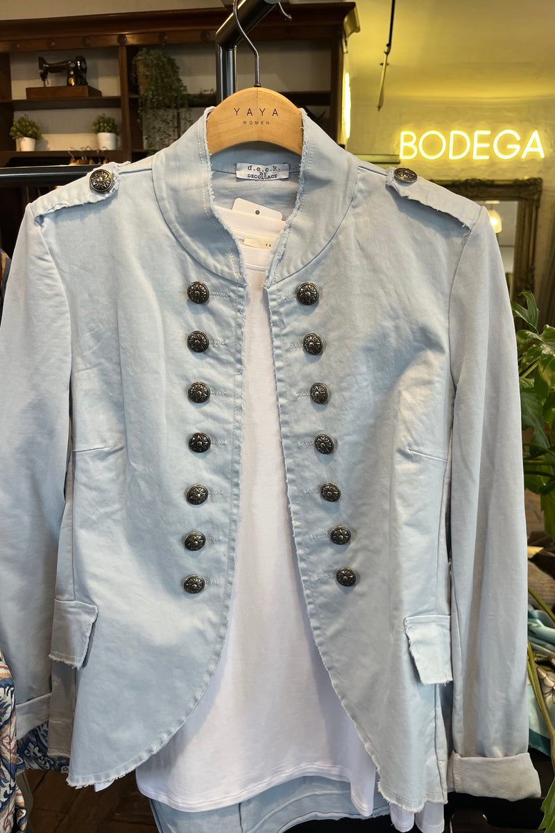 Florence Military Jacket Soft Blue