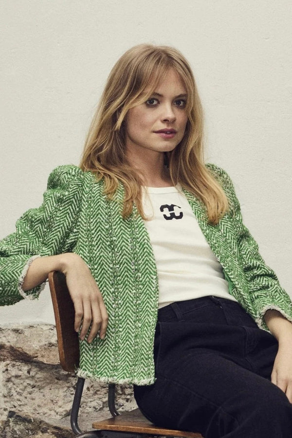 Alfie Green Boucle jacket