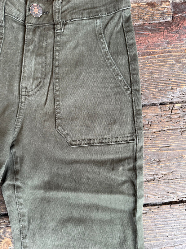 Ginny Khaki Flares