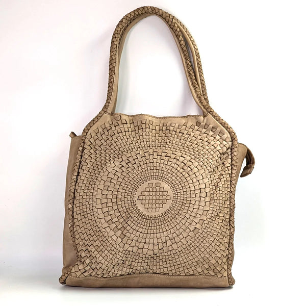 Woven Leather Bag