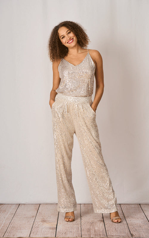 Estelle Pocket Sequin Trousers