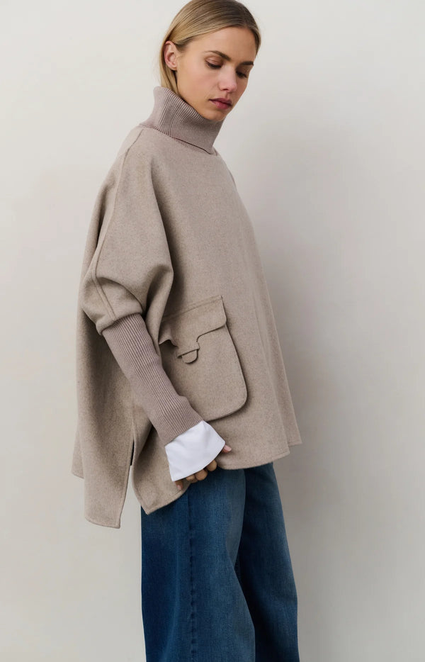 Francis Wool Blend Poncho