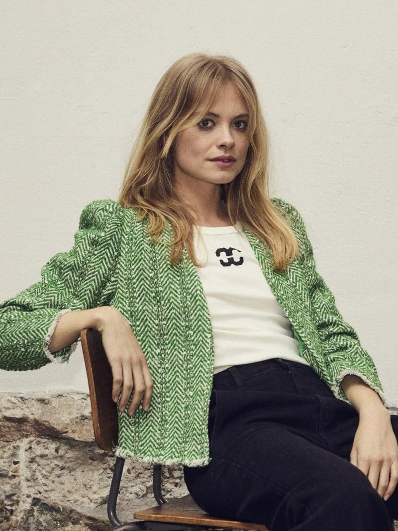 Alfie Green Boucle jacket