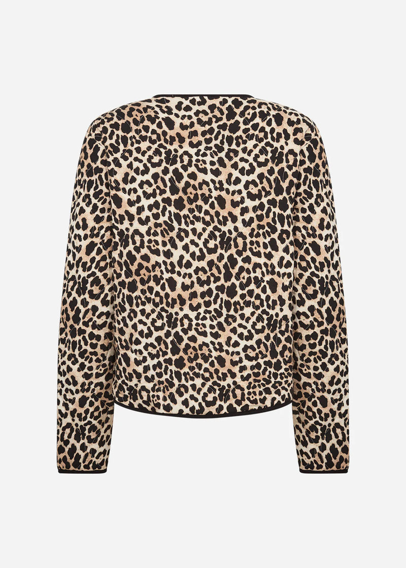 Tia Leopard Print Quilted Jacket