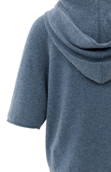 Blake Hooded Knit -Blue