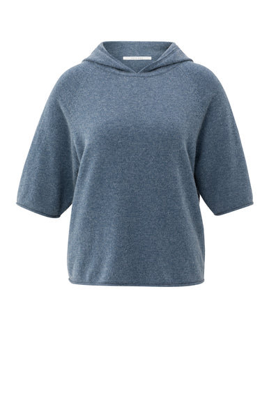 Blake Hooded Knit -Blue