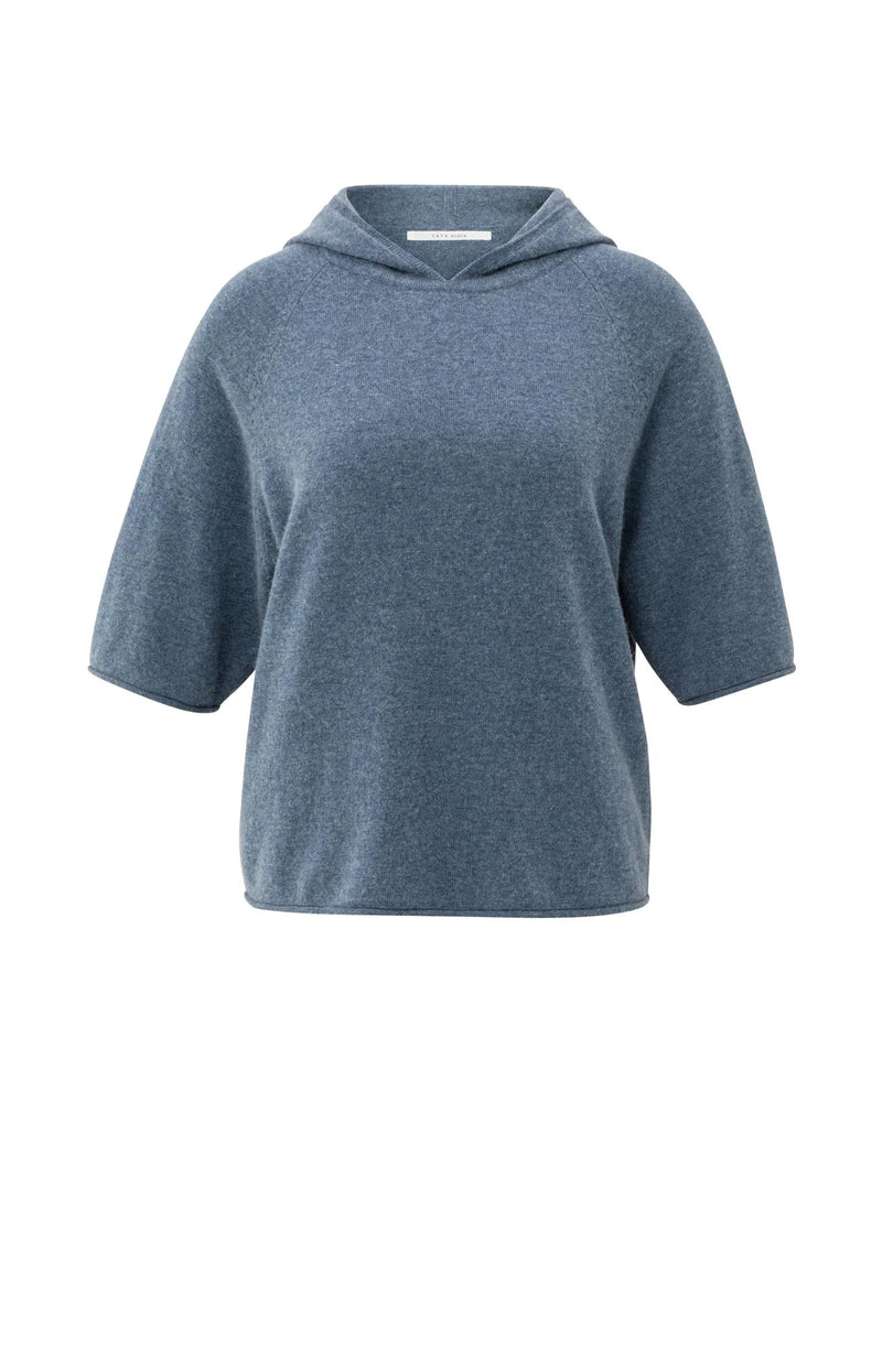 Blake Hooded Knit -Blue