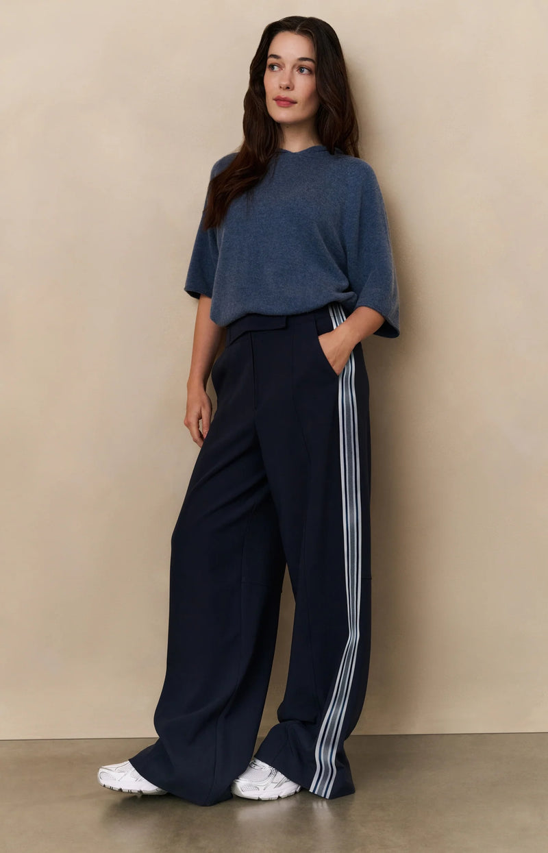 Blake Hooded Knit -Blue