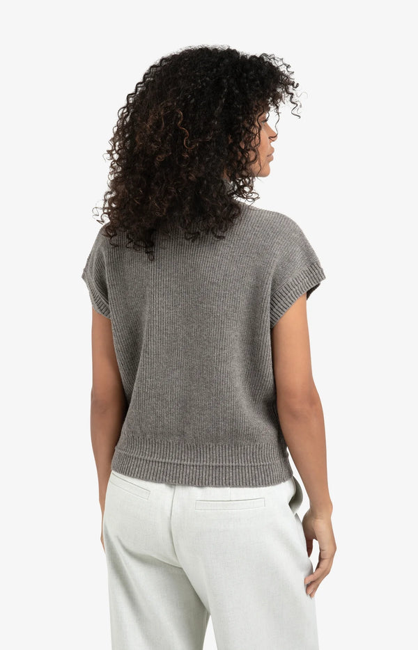 Gemma Sleeveless Zip Cardigan
