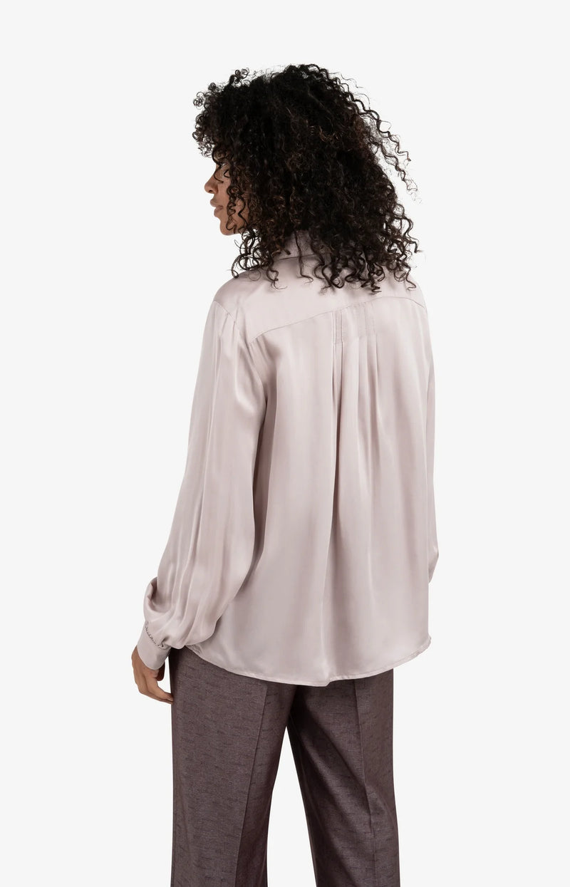 Claude Luxe Satin Blouse
