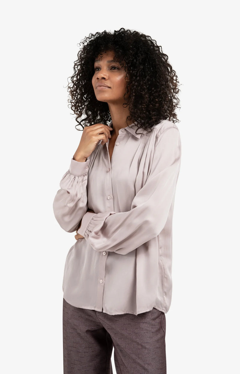 Claude Luxe Satin Blouse