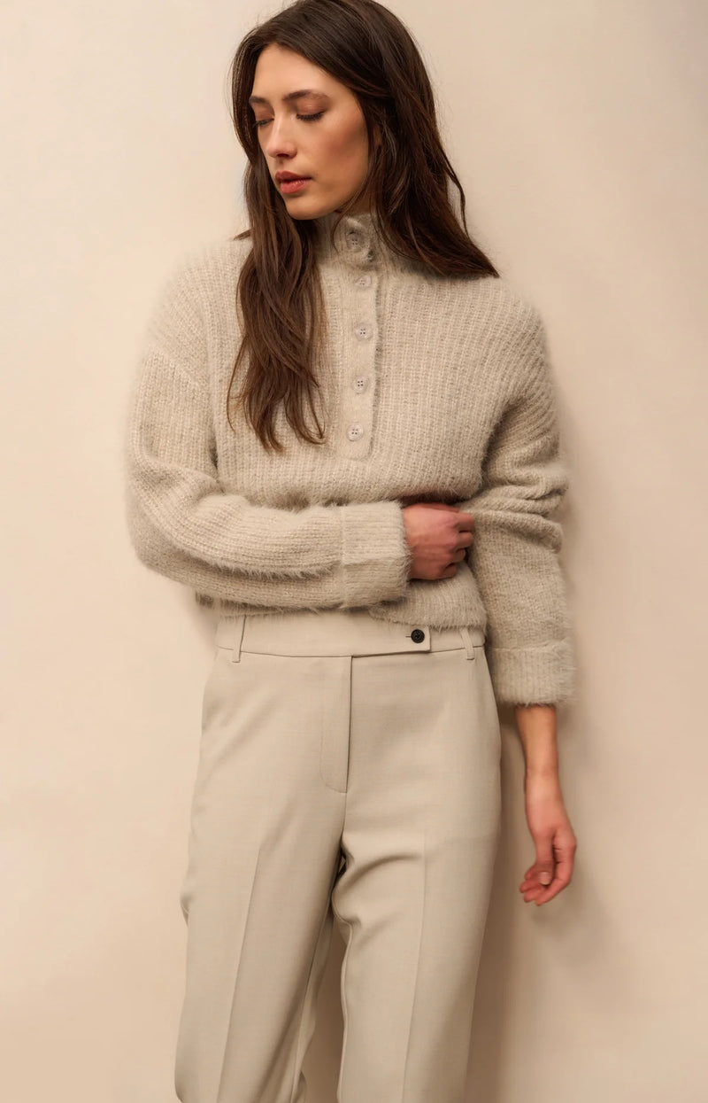 Emmy Crop Button Knit