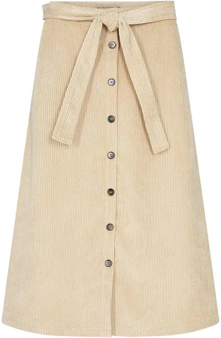 Emily Button Corduroy Skirt