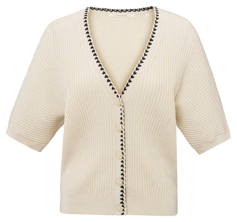 Linen mix cardigan