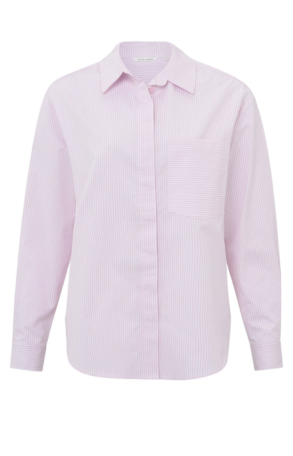 Sofia Baby Pink Stripe Shirt