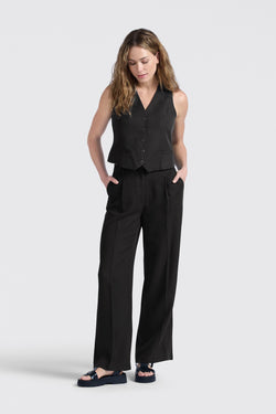 Linen mix trousers