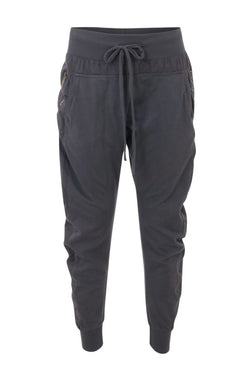 Zipped Joggers in Charcoal